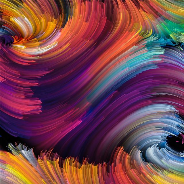 2048x2048 color abstract brackdrops spiral 4k - colorful iPad Air Wallpaper