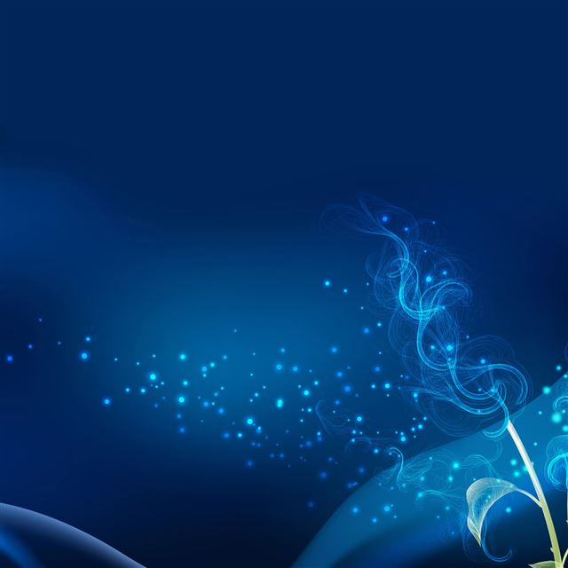 2048x2048 Blue Abstract Fractal - fractal iPad Air Wallpaper