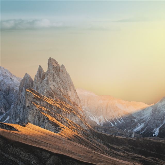 2048x2048 mountain sky beautiful landscape 8k - landscape iPad Air Wallpaper