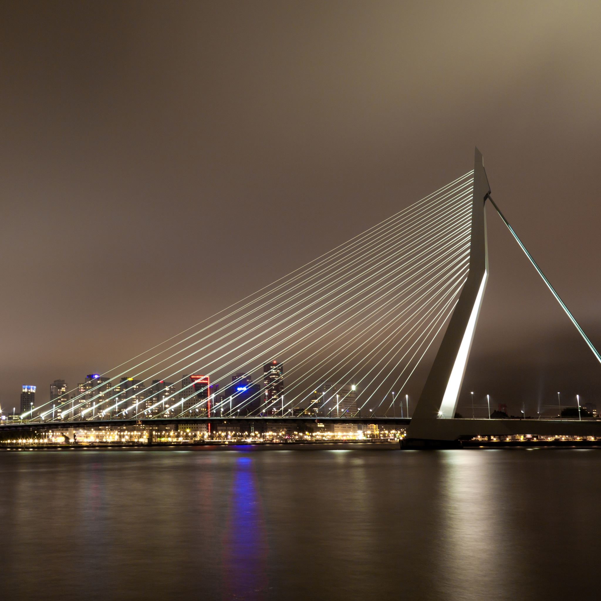 Erasmus Bridge Rotterdam The Netherlands iPad Air wallpaper 