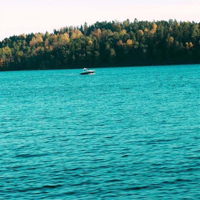 2048x2048 Beatiful Scene In Askernorway - green iPad Air Wallpaper