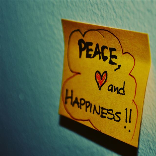 2048x2048 Peace love and happiness -  iPad Air Wallpaper