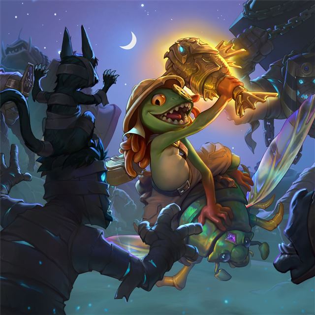 2048x2048 2019 hearthstone retter von uldum 4k - 2019 games iPad Air Wallpaper