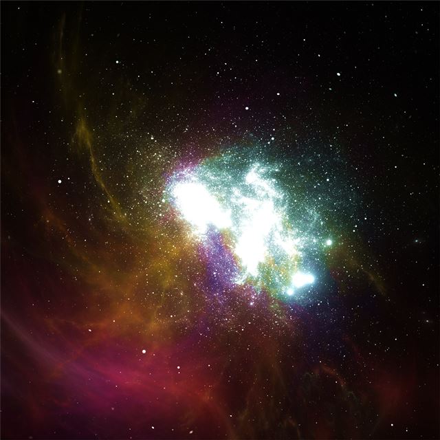 2048x2048 space stars abstract 4k - artwork iPad Air Wallpaper