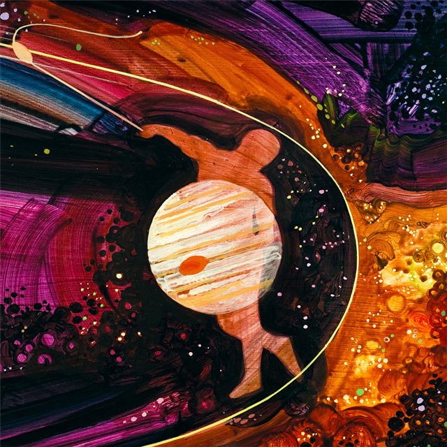 2048x2048 jupiter slingshot abstract 4k - artwork iPad Air Wallpaper