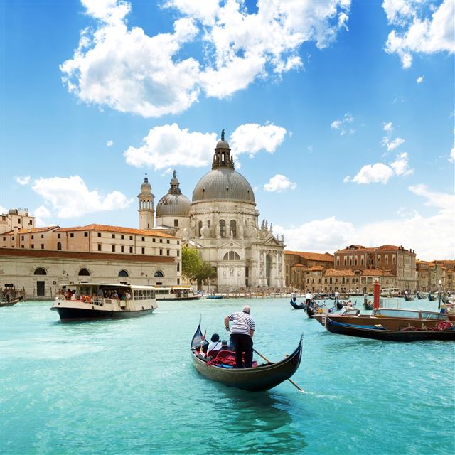 2048x2048 Cathedral Of Santa Maria Della Salute - people iPad Air Wallpaper