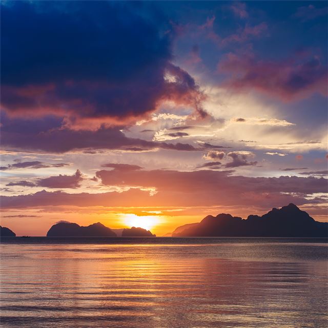 2048x2048 bacuit bay sunset -  iPad Air Wallpaper