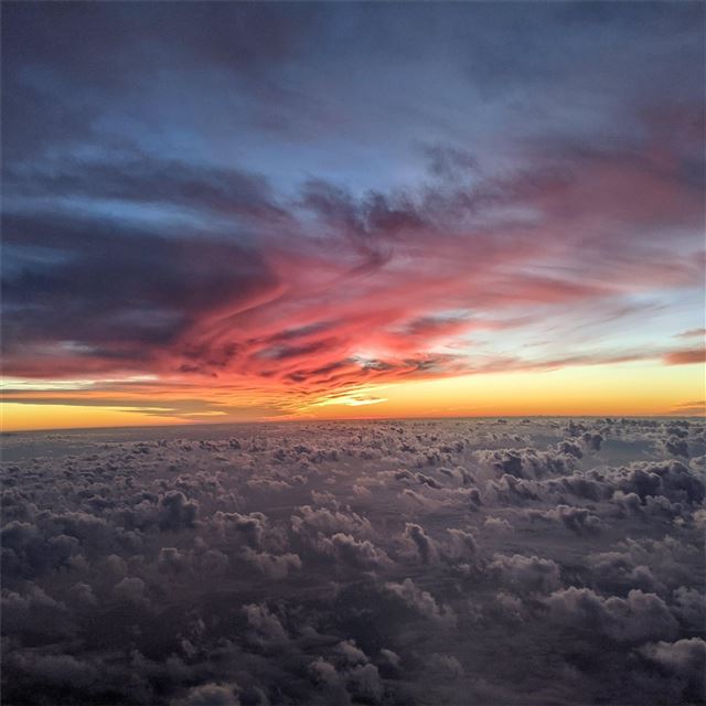 2048x2048 cloud view from flight 4k - 4k iPad Air Wallpaper