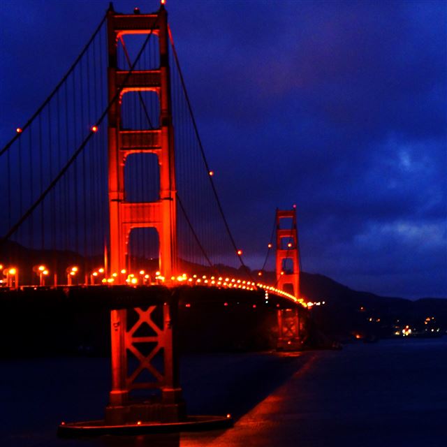 2048x2048 Golden Gate Bridge 3 - river iPad Air Wallpaper