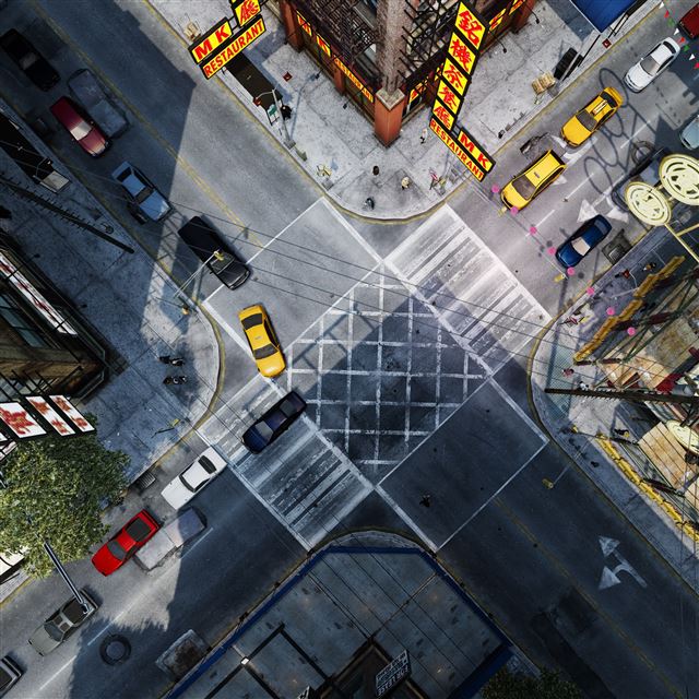 2048x2048 Grand Theft Auto 4 - road iPad Air Wallpaper