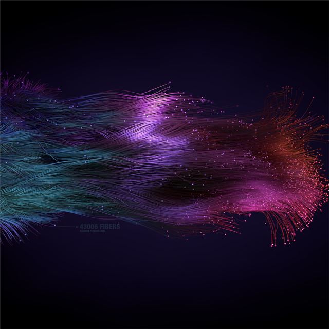 2048x2048 fiber abstract - digital art iPad Air Wallpaper