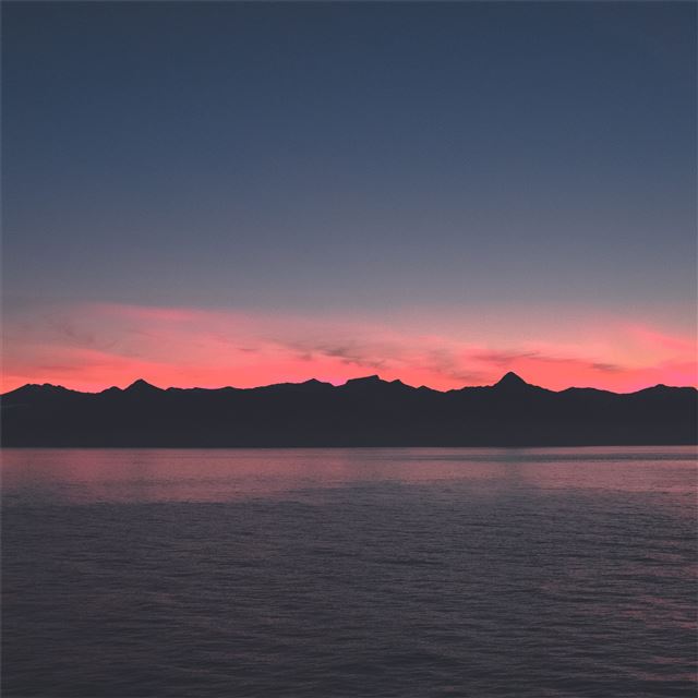 2048x2048 warm summer sunset 5k - sunset iPad Air Wallpaper