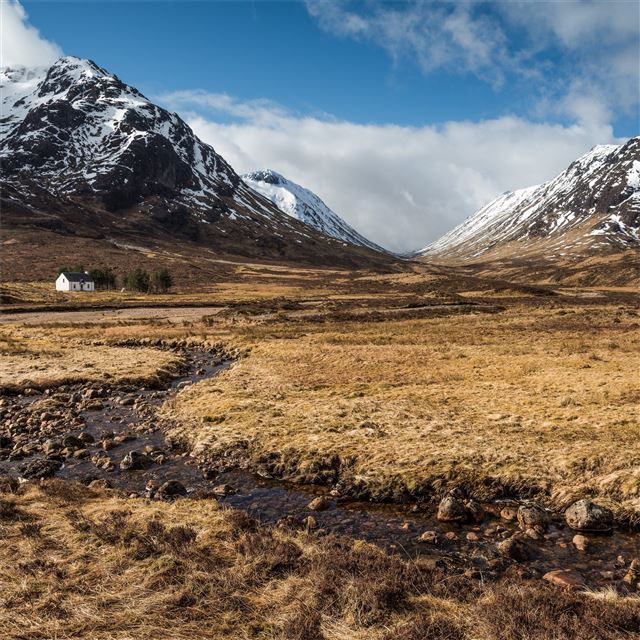 2048x2048 mountains stones scotland grasslands ben nevis 8k - 8k iPad Air Wallpaper