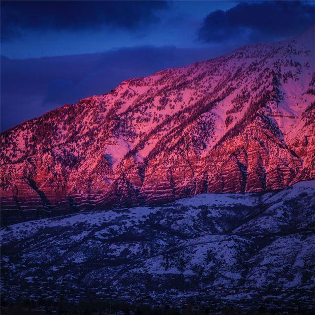 2048x2048 mountain sunset 5k - sunset iPad Air Wallpaper