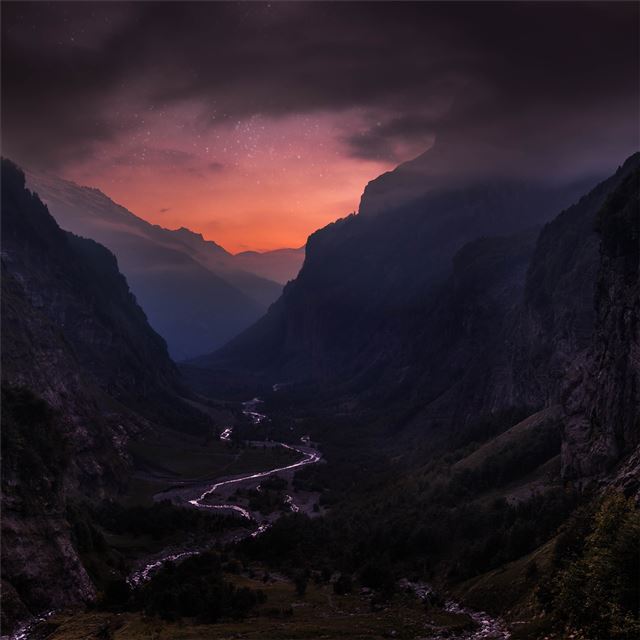 2048x2048 valley mountain france -  iPad Air Wallpaper