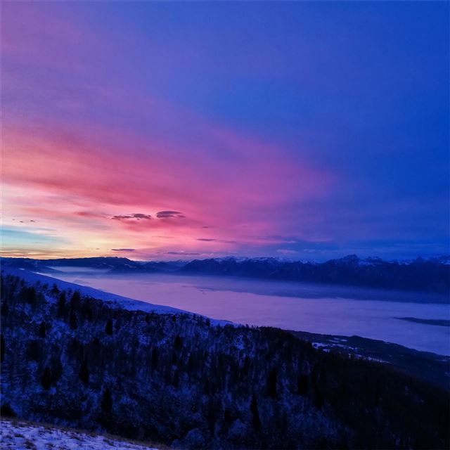 2048x2048 sunset view from col visentin 4k - landscape iPad Air Wallpaper