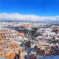 snow at bryce canyon national park 5k wallpaper