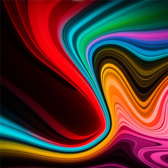 2048x2048 new colors formation abstract 4k - digital art iPad Air Wallpaper