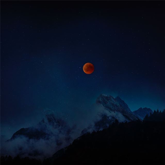 2732x2732 moon eclipse 8k -  iPad Pro Wallpaper