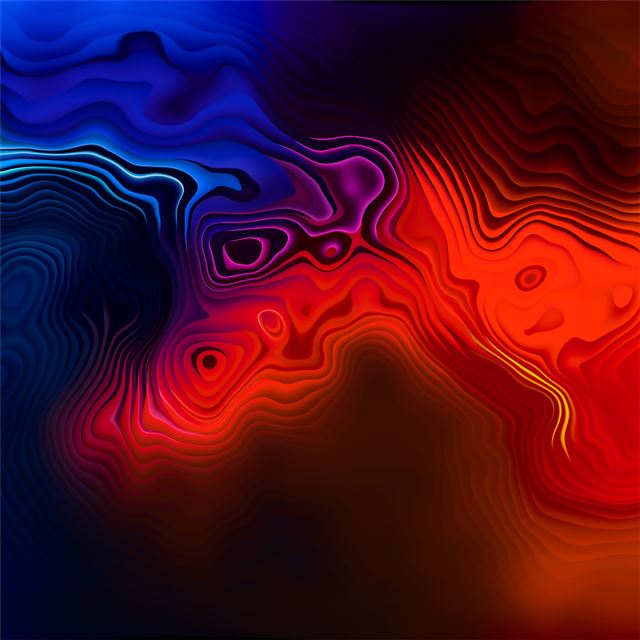 2732x2732 three colour mix abstract 4k -  iPad Pro Wallpaper