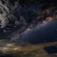 milky way astronomy constellations storm clouds st... wallpaper