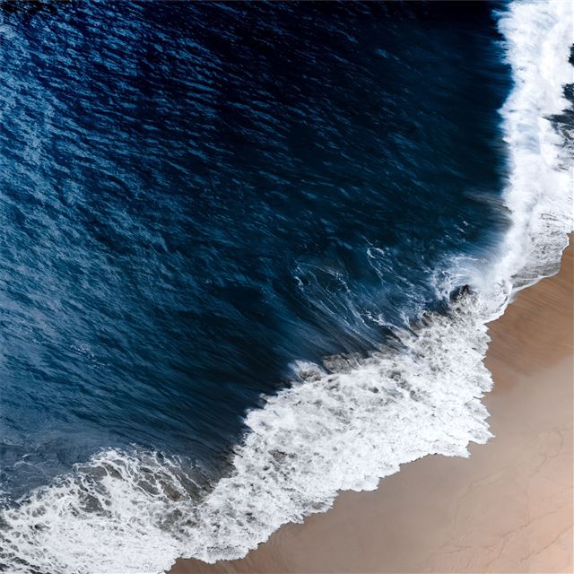 2732x2732 blue ocean waves 5k -  iPad Pro Wallpaper
