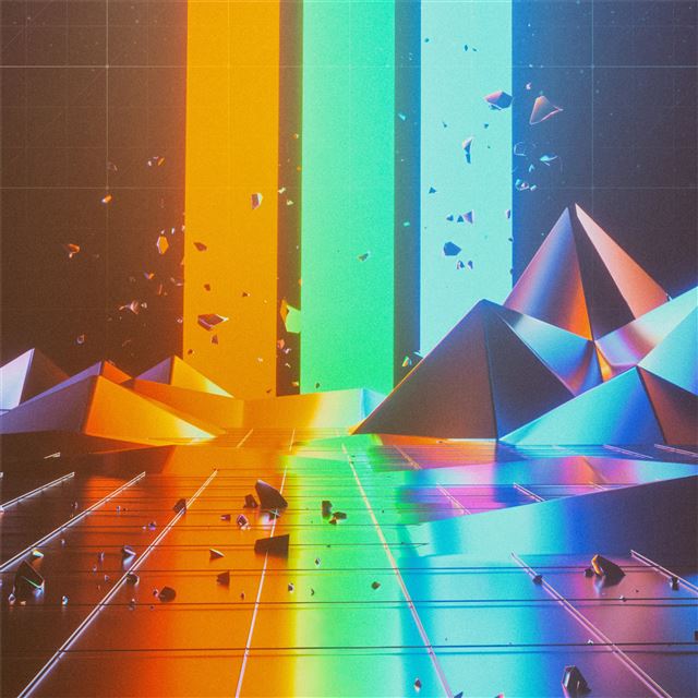 2732x2732 abstract triangle artwork - shapes iPad Pro Wallpaper