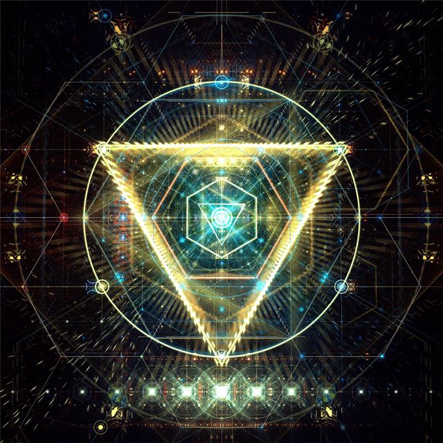 2732x2732 abstract digital art triangle 4k - triangle iPad Pro Wallpaper