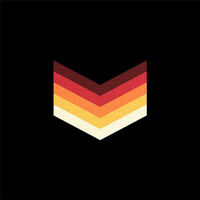 2732x2732 mkbhd chevron black stock 5k - 4k iPad Pro Wallpaper