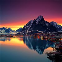 reinebringen mountains in norway wallpaper
