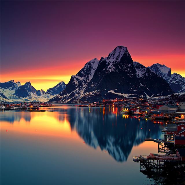 2732x2732 reinebringen mountains in norway -  iPad Pro Wallpaper