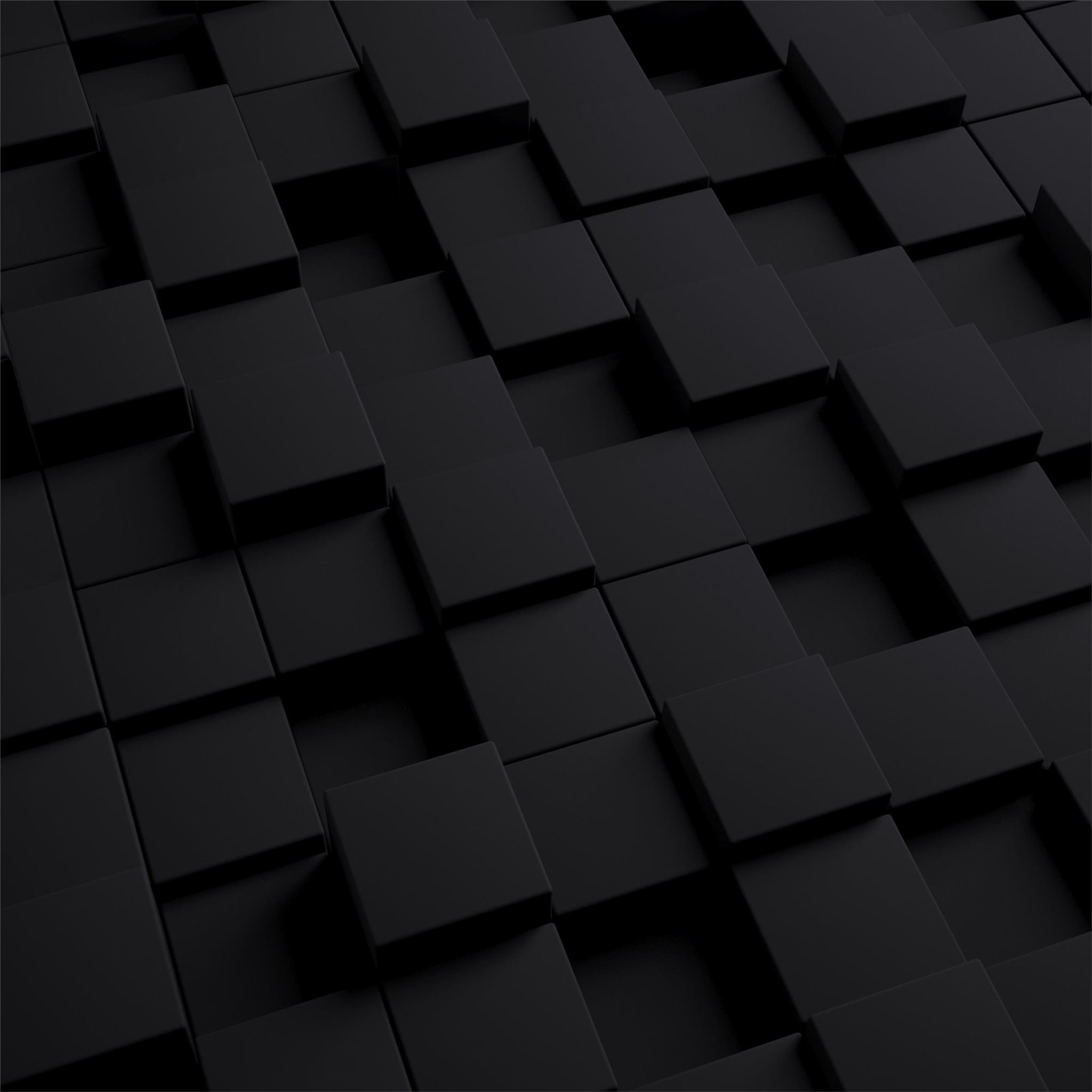 3d black cube iPad Pro Wallpapers Free Download