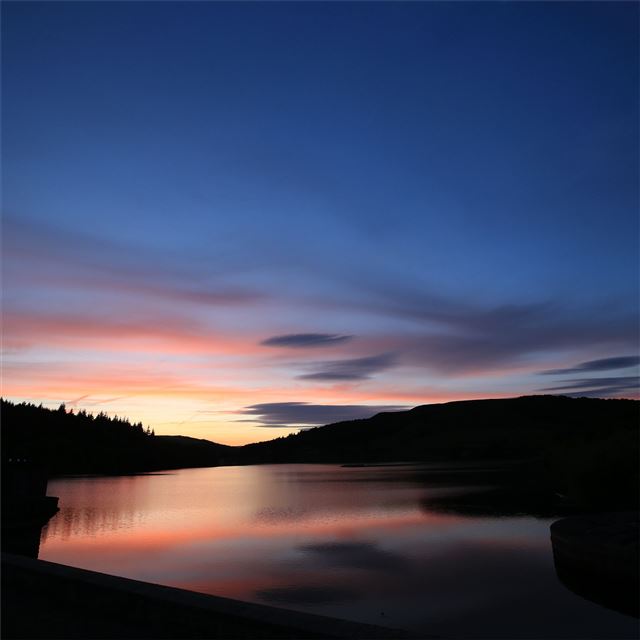2732x2732 reflection trees mountains sky 5k - sky iPad Pro Wallpaper