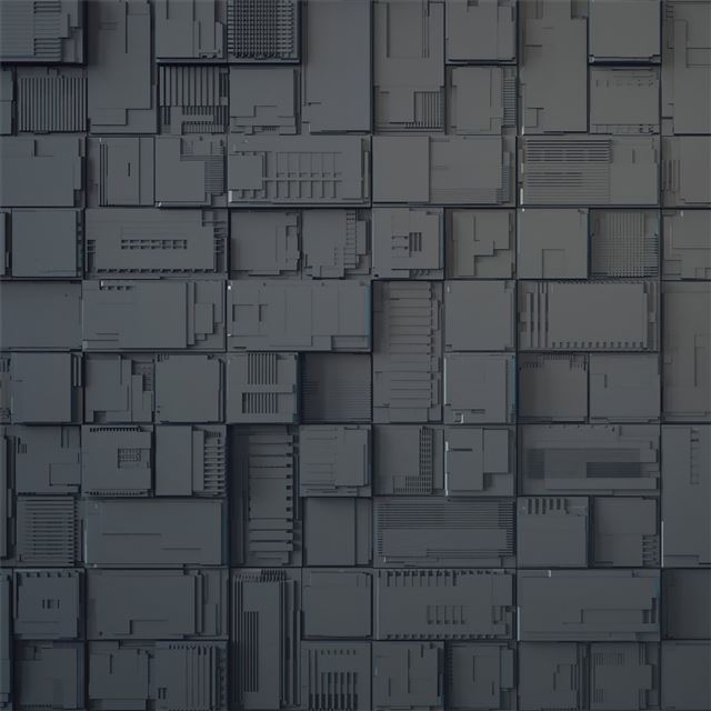 2732x2732 geek dark cubes abstract 4k -  iPad Pro Wallpaper