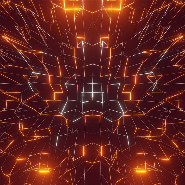 2732x2732 glowing lines abstract 4k -  iPad Pro Wallpaper