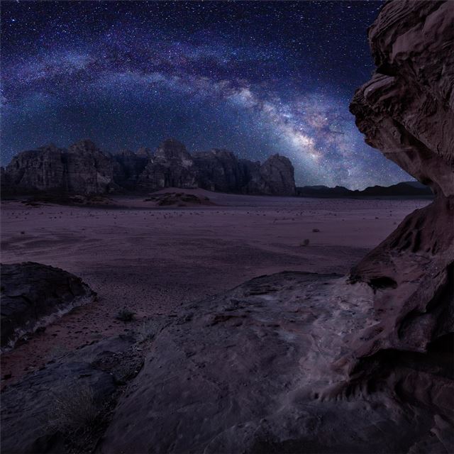 2732x2732 dark galaxy stars landsacpe night 5k -  iPad Pro Wallpaper