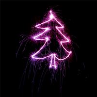 christmas tree neon light wallpaper