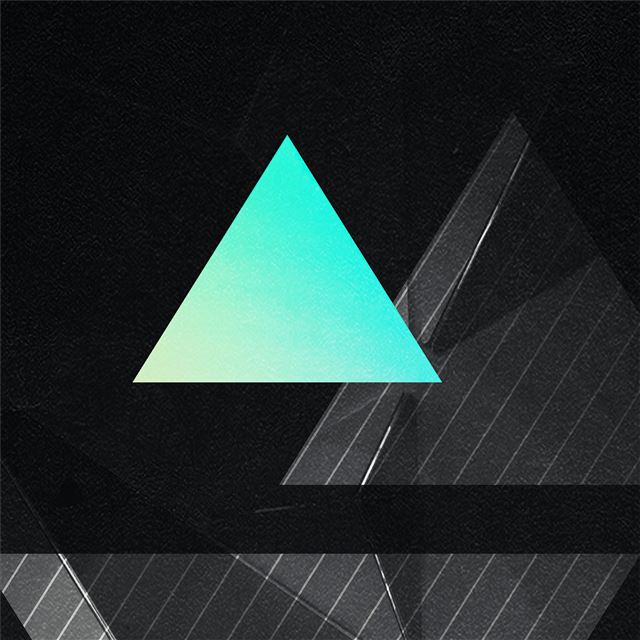 2732x2732 triangles world 4k - dark (black) iPad Pro Wallpaper