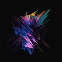 glass abstract sharp shapes 5k wallpaper