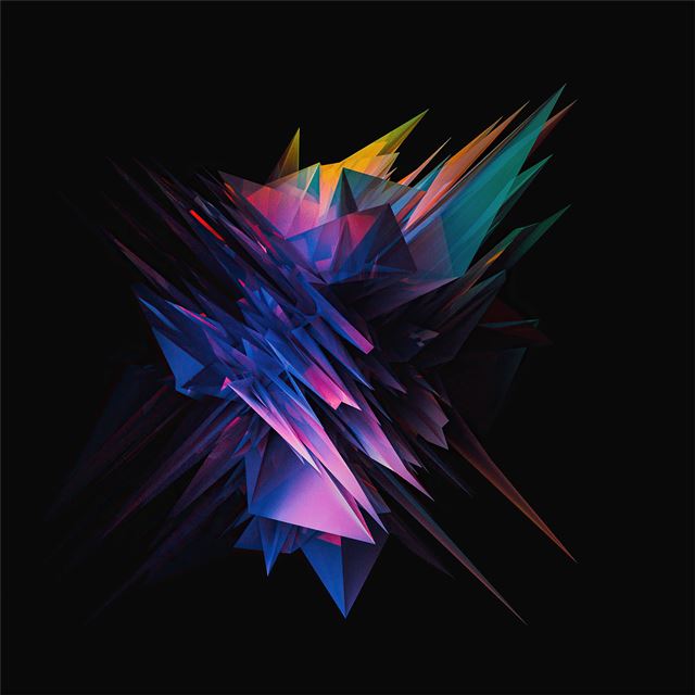 2732x2732 glass abstract sharp shapes 5k -  iPad Pro Wallpaper