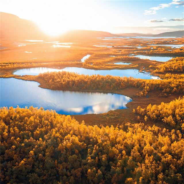 2732x2732 sunrise in swedish lapland 4k -  iPad Pro Wallpaper
