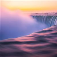 sunrise at niagra falls 5k wallpaper