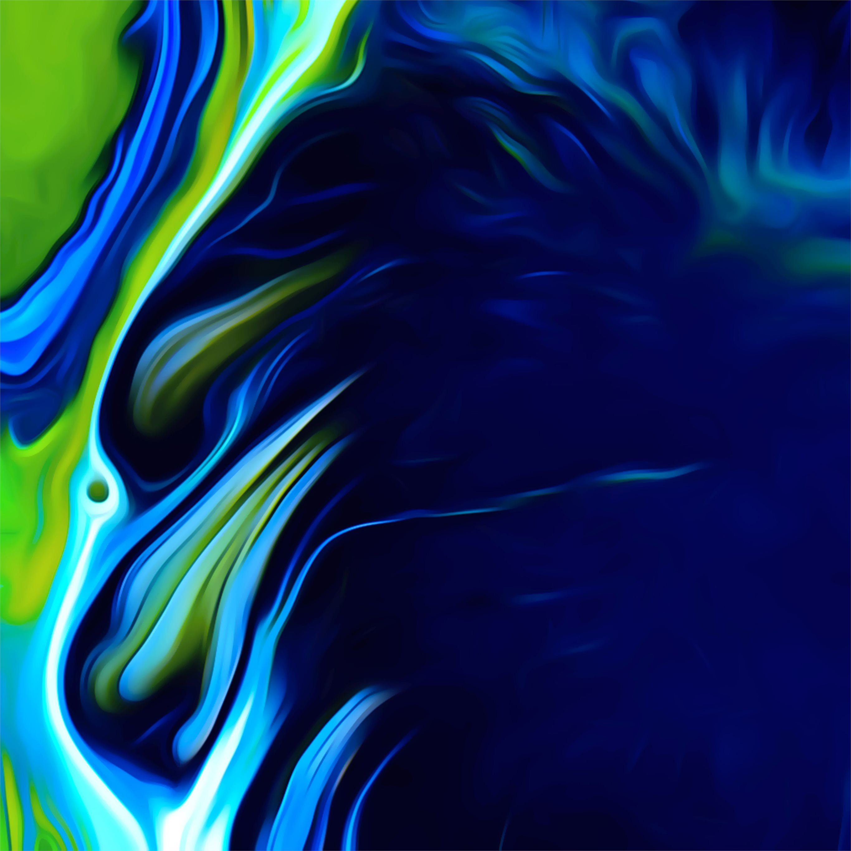 green liquid spill abstract 4k iPad Pro Wallpapers Free Download