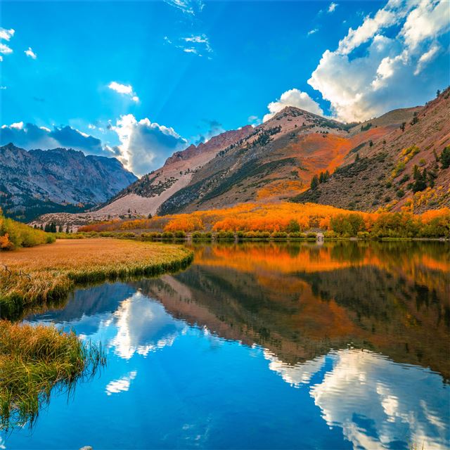 2732x2732 california clouds autumn mountains 5k - autumn iPad Pro Wallpaper