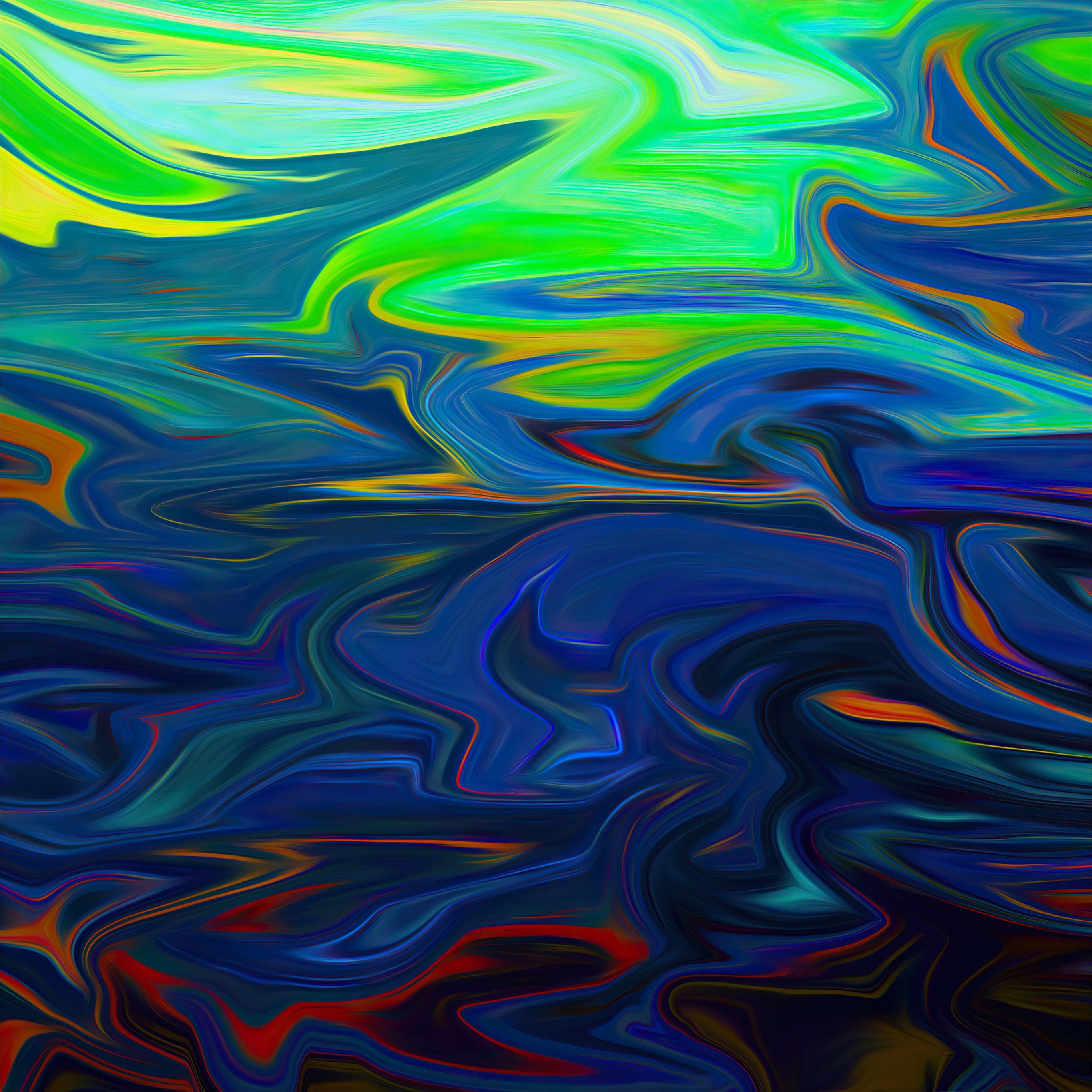Colorful Liquid Flow Abstract Digital Art HD 4K Wallpaper #8.1392