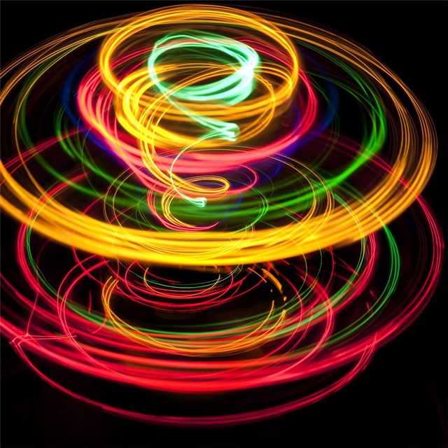 2732x2732 artistic abstract circle rings - artist iPad Pro Wallpaper