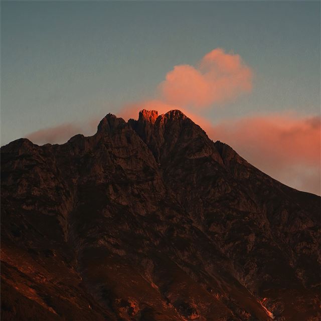 2732x2732 brown mountains under blue sky 4k -  iPad Pro Wallpaper
