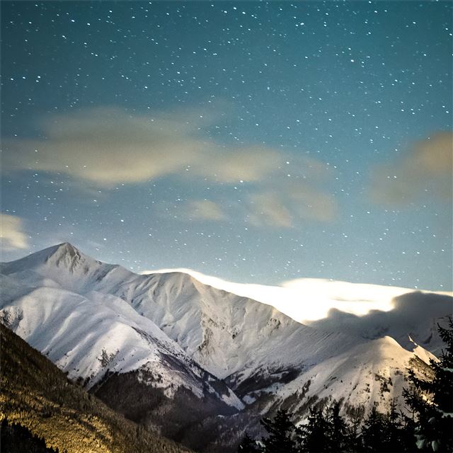 2732x2732 winter mountains 4k -  iPad Pro Wallpaper