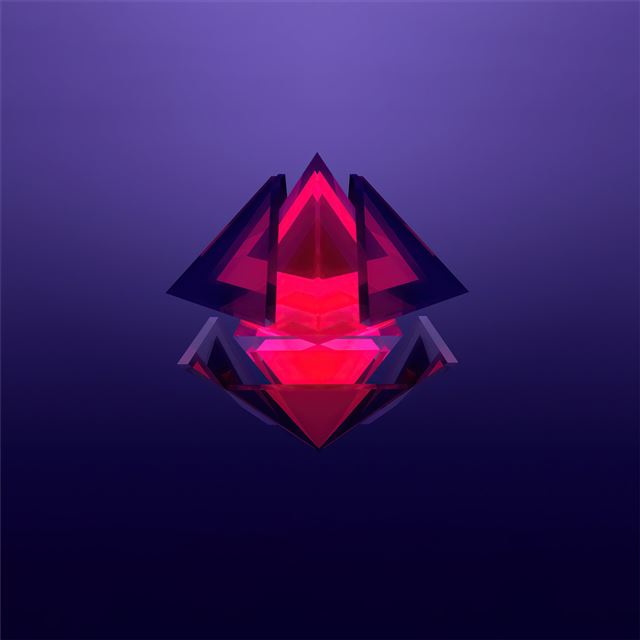2732x2732 facet shape render 5k - abstract iPad Pro Wallpaper