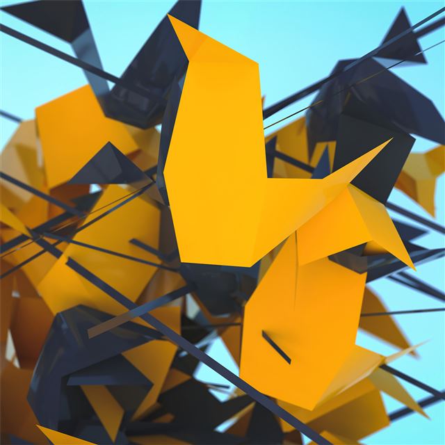 2732x2732 abstract geometry 3d shapes 5k -  iPad Pro Wallpaper
